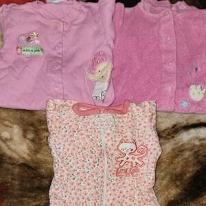Adorable Pink Baby Onesies Set